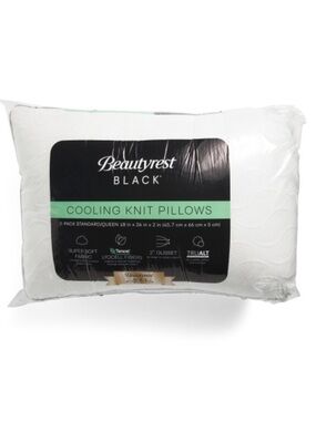 BEAUTYREST BLACK 2pk Cooling Knit Pillows